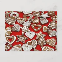 Christmas Gingerbread Cookies Postcard