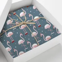 Tropical Flamingo Christmas Tissue Paper