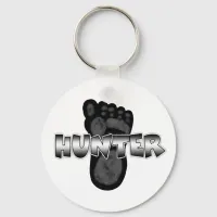 Bigfoot Hunter Keychain