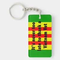 Thank a Vietnam Vet, Viet Nam Flag Keychain