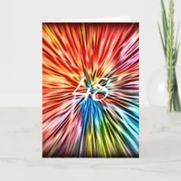 48, Colorful Abstract, Birthday Card