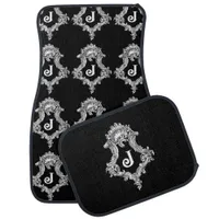 J Monogram Initial Set of Car Mats