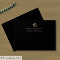 Return Address Envelope with Gold Logo