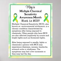 May is Multiple Chemical Sensitivity Awareness Poster