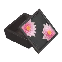 Elegant Floating Pink Lotus Flowers Gift Box