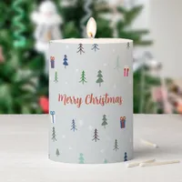 Scandinavian Christmas forest Pillar Candle