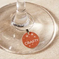 Thumbnail for In the Mood Crafty Wine Glass Charm