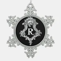 R Monogram Initial Ornament