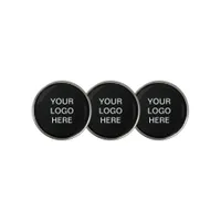 Simple Business Logo Black Golf Ball Marker