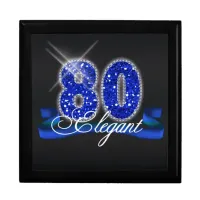 Elegant Eighty Sparkle Gift Box