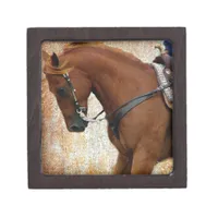 Western Horse Sorrel Grunge Jewelry Box