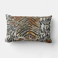 Safari Wild Animal Print  Lumbar Throw Pillow