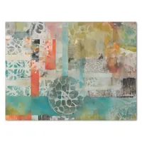 Abstract Collage Mixed Media Abstract Tissue Paper