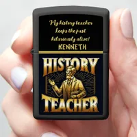 Inspiring History Teacher Engages Students Zippo Lighter