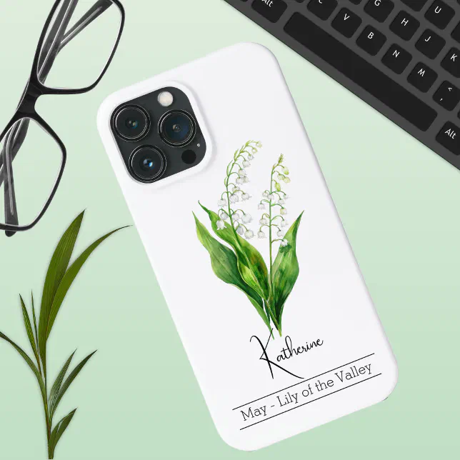Birth Month Flower May Lily of the Valley Case-Mate iPhone Case