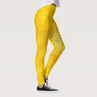 Gold Dinosaur Hide Leggings