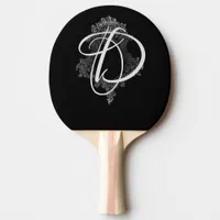 Personalized Monogram Initial  Ping Pong Paddle