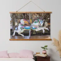 Vintage Carousel Horse galloping Hanging Tapestry