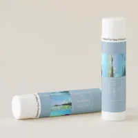 Square Blue Santa Monica Pier Collage Lip Balm