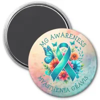 MG Awareness | Myasthenia Gravis Ribbon Magnet