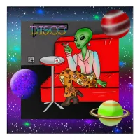 1970's Retro Extraterrestrial in Disco Lounge Acrylic Print