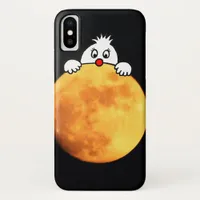 Cute man in the moon iPhone x case