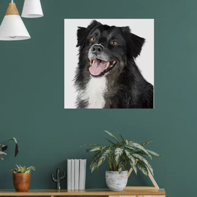 Peinture réaliste d’un magnifique chien  poster