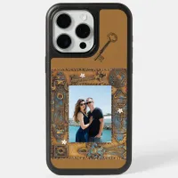 Custom Photo Antique Skeleton Key Frame Image iPhone 15 Pro Max Case