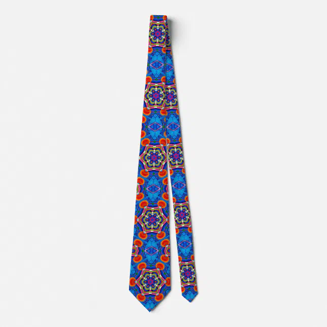  Kaléidoscope peinture à l’huile multicolore Neck Tie