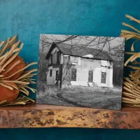 Personalize this Abandoned House in the Woods   Plaque