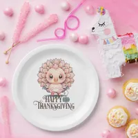 Cute Thanksgiving Turkey Paper Plates