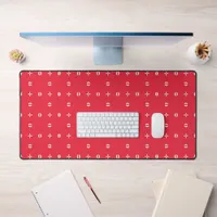 Christmas Holiday Charm Pattern 09 -  Desk Mat