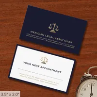 Professional Appointment Cards for Attorneys