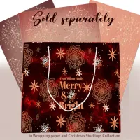 Large Bright Red Holiday  Gift Bag