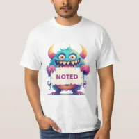 Noted Sign Funny Monster T-Shirt