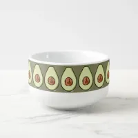 Avocado Border around this jumbo soup mug cup