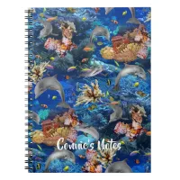 Undersea Dolphins Coral Reef Writing Journal