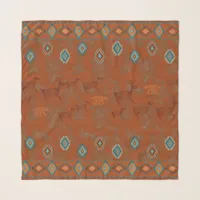 Southwest Canyons Petroglyphs Scarf