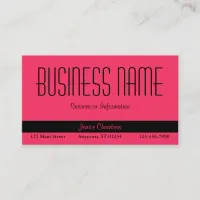 Pink Business Card