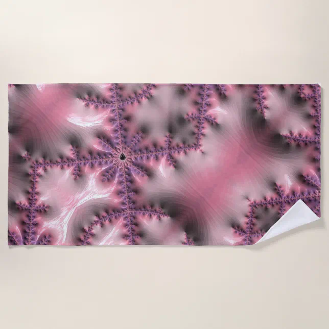 Liquid fractal beach towel