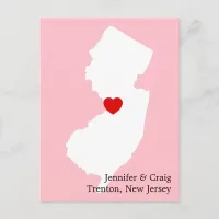 New Jersey Love Save the Date Announcement Postcard