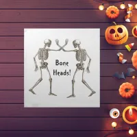 Bone Heads Skeleton Halloween Cloth Napkin