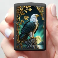 Eagle Rocky Outcrop Gazes Zippo Lighter