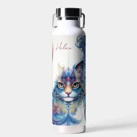 Psychedelic Cat Copper Vacuum Insulated Bottle