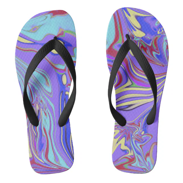 Multicolor liquefaction pattern flip flip flops