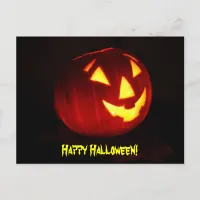 Happy Halloween Jack o' Lantern Postcard