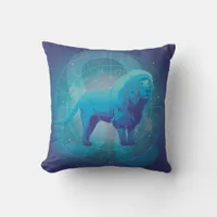 Leo Zodiac Sign Throw Pillow