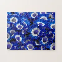 Beautiful Royal Blue Cineraria Flowers Jigsaw Puzzle