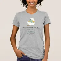 Cute Mom-to-Be Stylish Dinosaur Theme Baby Shower T-Shirt