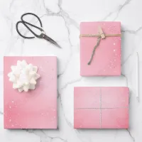 Pink wrap with Sprinkles  Wrapping Paper Sheets